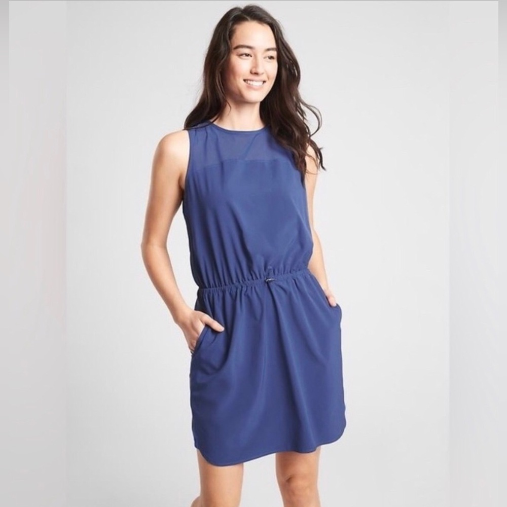 NWT Athleta Sol Dress Blue 10